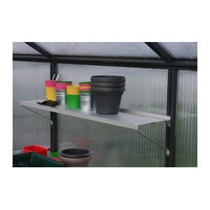 KGT Universal Hängeregal aus Aluminium in Alufarben, Wandmontage, B: 150 cm, T: 25 cm