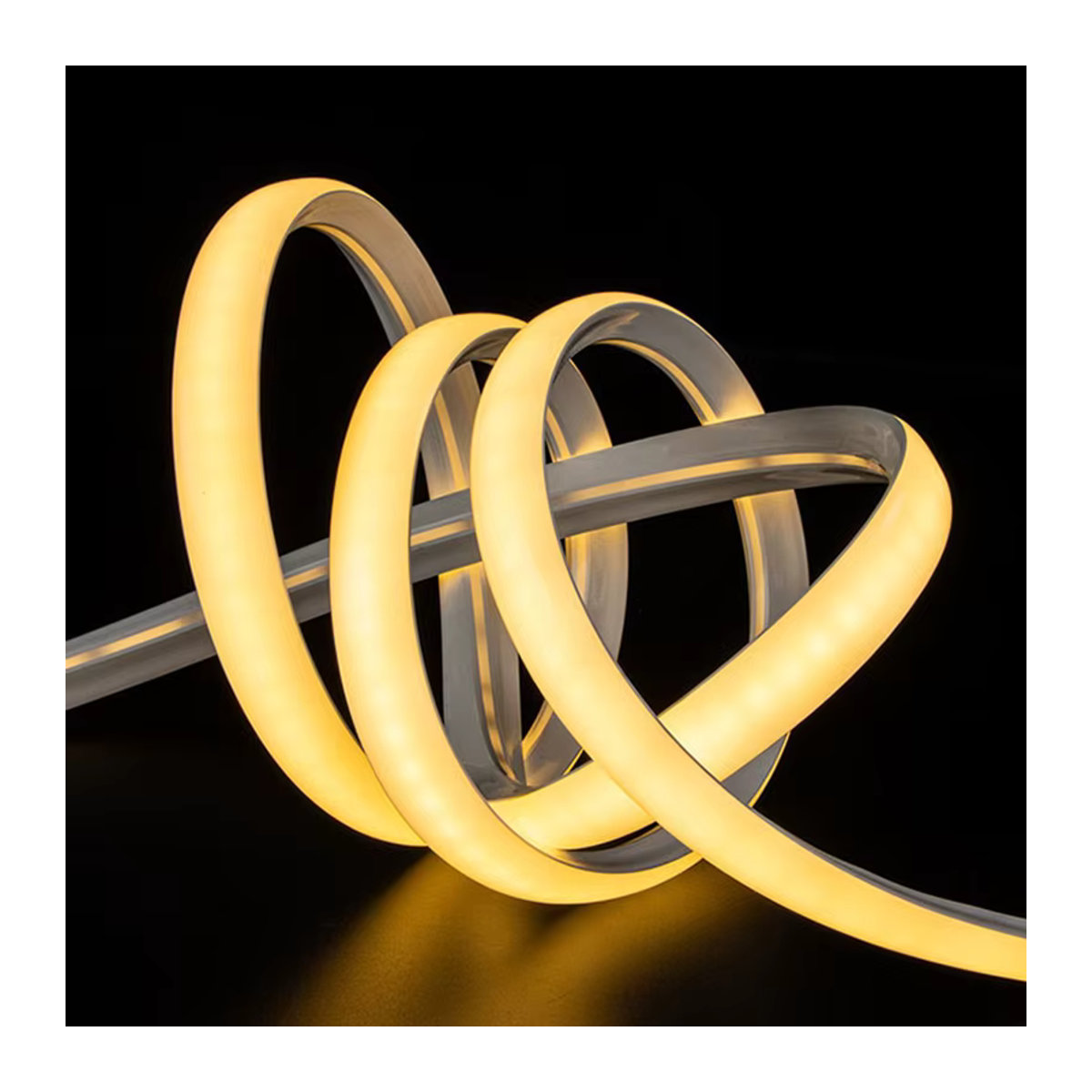 Khelse LED Neon Strip Silikon Diffusor Rohr wasserdicht und flexibel für WS2812 Lichtstreifen zur dekorativen Wohnraumbeleuchtung - Bild 3