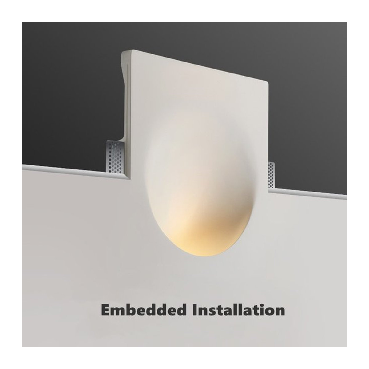 Khelse Moderne LED Einbaustrahler Weiß Minimalistischer Wand-Einbauleuchte Wall Washer für Wohnzimmer und Schlafzimmer - Bild 1