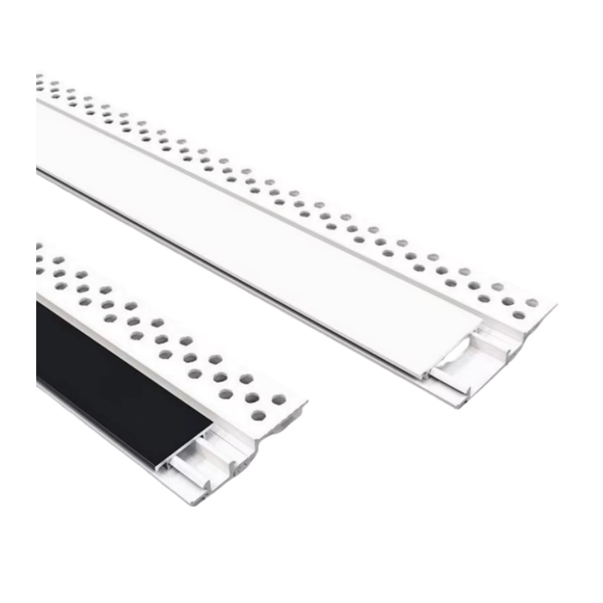 Khelse Ultra-unsichtbare LED-Einbauleuchte mit Aluminiumprofil, randlos, H: 25 mm, B: 40 mm, für Fußleisten, Boden und Treppenstufen - Bild 5