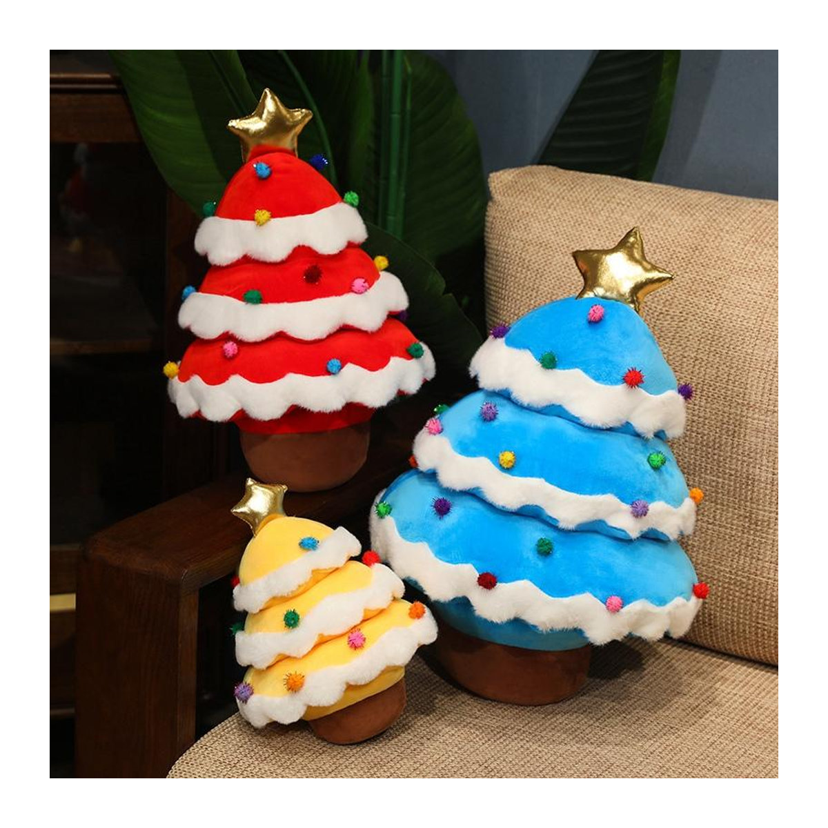 Kidsly Plüschornamente Tiere in Blau für Weihnachten und Neujahr, Höhe: 25 cm - Bild 1