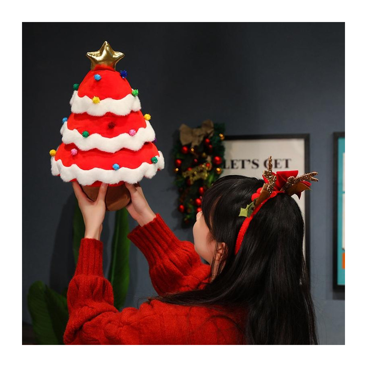 Kidsly Plüschornamente Tiere in Blau für Weihnachten und Neujahr, Höhe: 25 cm - Bild 2
