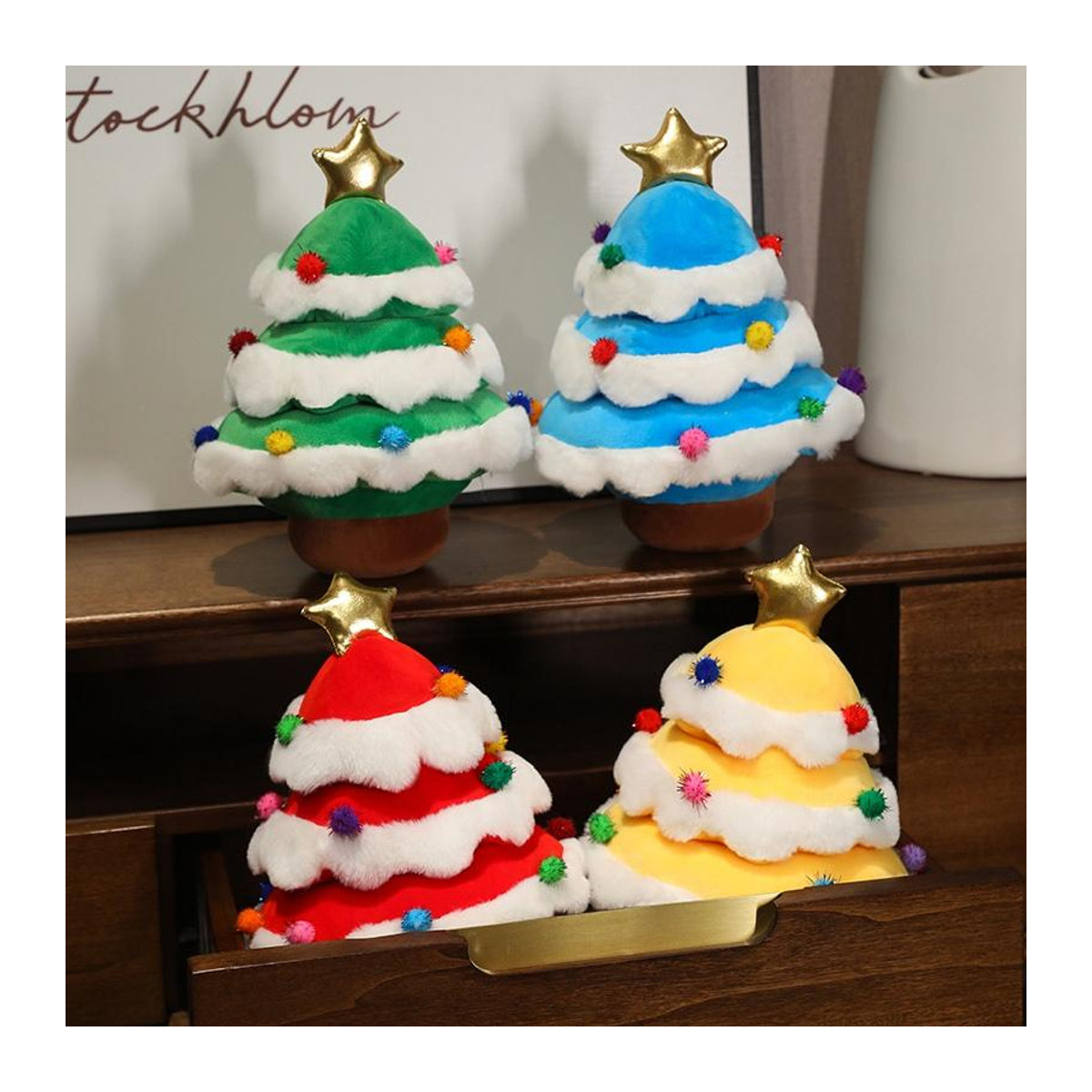 Kidsly Plüschornamente Tiere in Blau für Weihnachten und Neujahr, Höhe: 25 cm - Bild 3