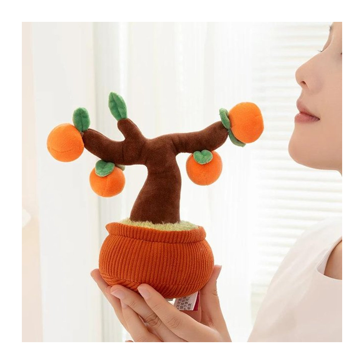 Kidsly Plüschtier Kaki Bambus Blume als weiche Dekoration für Mädchen, Höhe: 20 cm - Bild 1