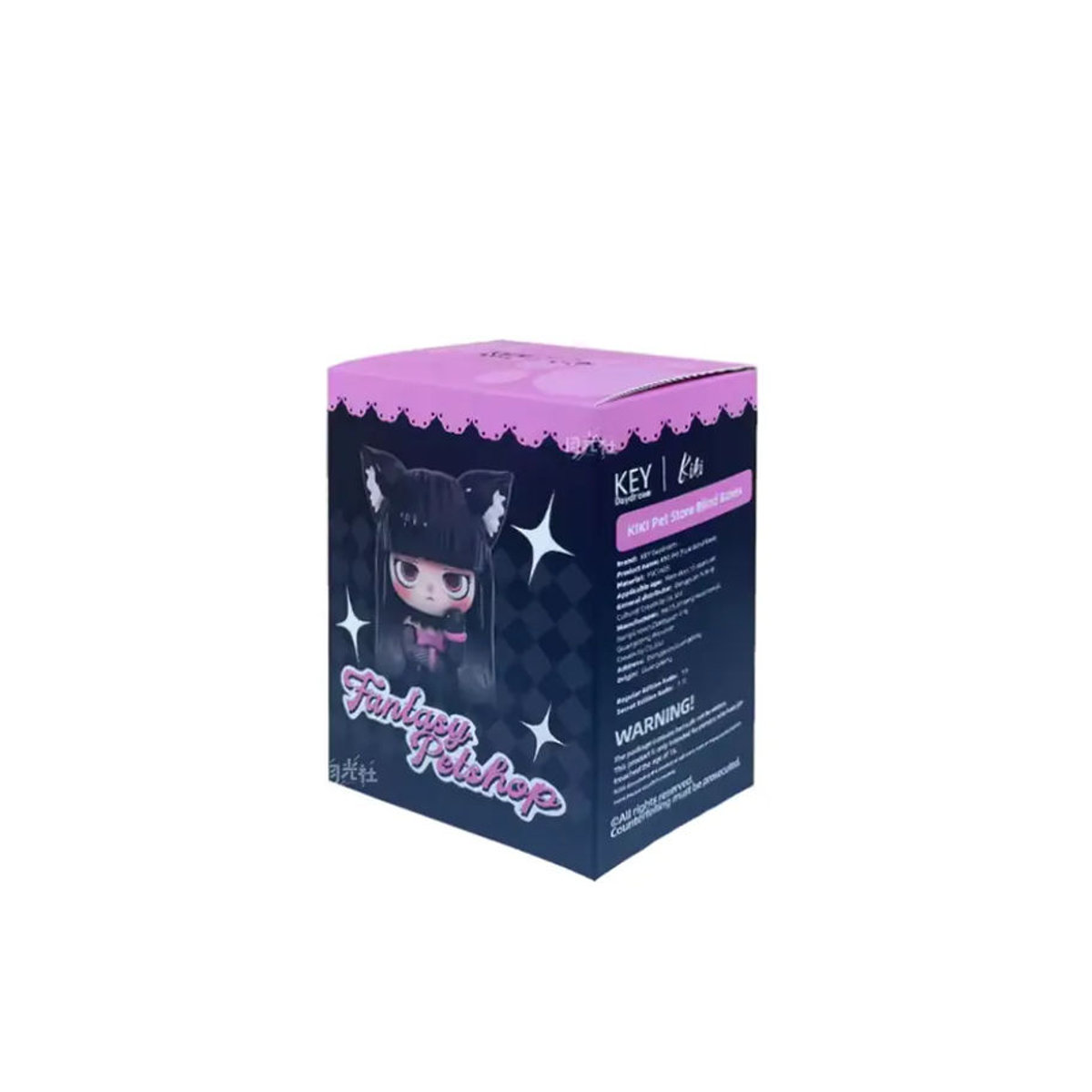 Kiki Fantasy Pet Shop Serie Blind Box Gotische Statue Kawaii Mädchen Figur in Schwarz als Desktop-Ornament aus Kunststoff - Bild 5