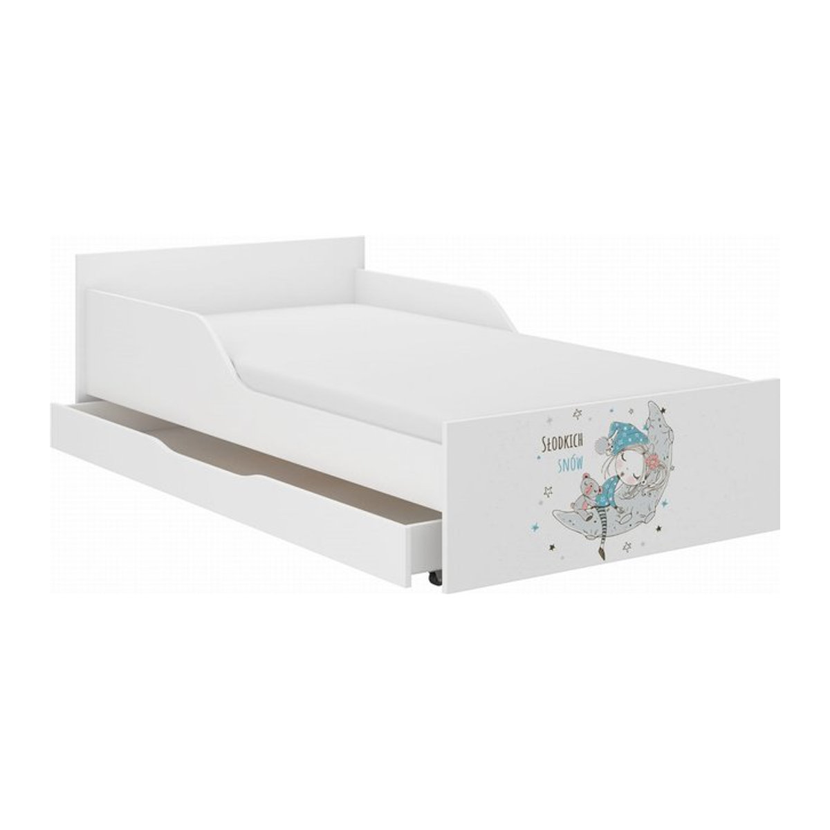 Kinderbett MATSEN PUFI Boxspringbett für Kinder, B/T/H: 180 x 90 x 56 cm - Bild 1