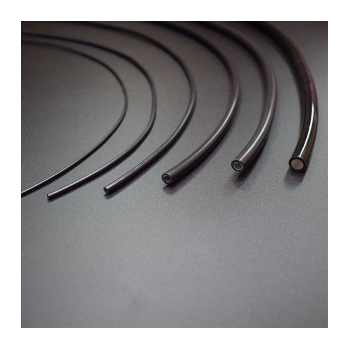 KINGGREEN End Glow Kunststoff-Glasfaserkabel in Schwarz für dekorative Beleuchtung, Durchmesser 1 mm bis 10 mm - Bild 1