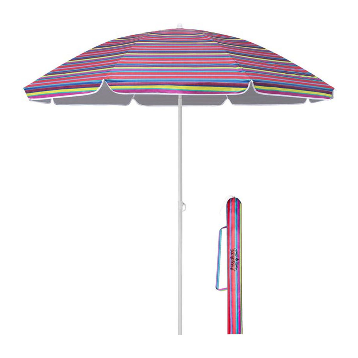 Kingsleeve Sonnenschirm Cyprus Bunt mit UV-Schutz 50+ und Neigefunktion Durchmesser: 180 cm - Bild 1