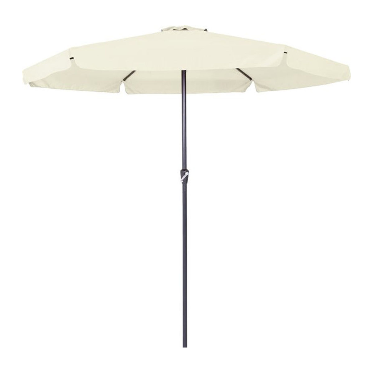 Kingsleeve Sonnenschirm Maui Beige Ø 330 cm mit UV-Schutz 80+ aus Aluminium und Polyester - Bild 1