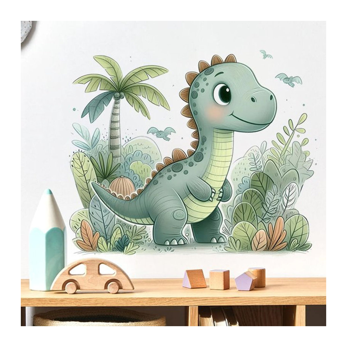Kingsmile Dinosaurier Wandaufkleber für Kinderzimmer in Mehrfarbig - Bild 1