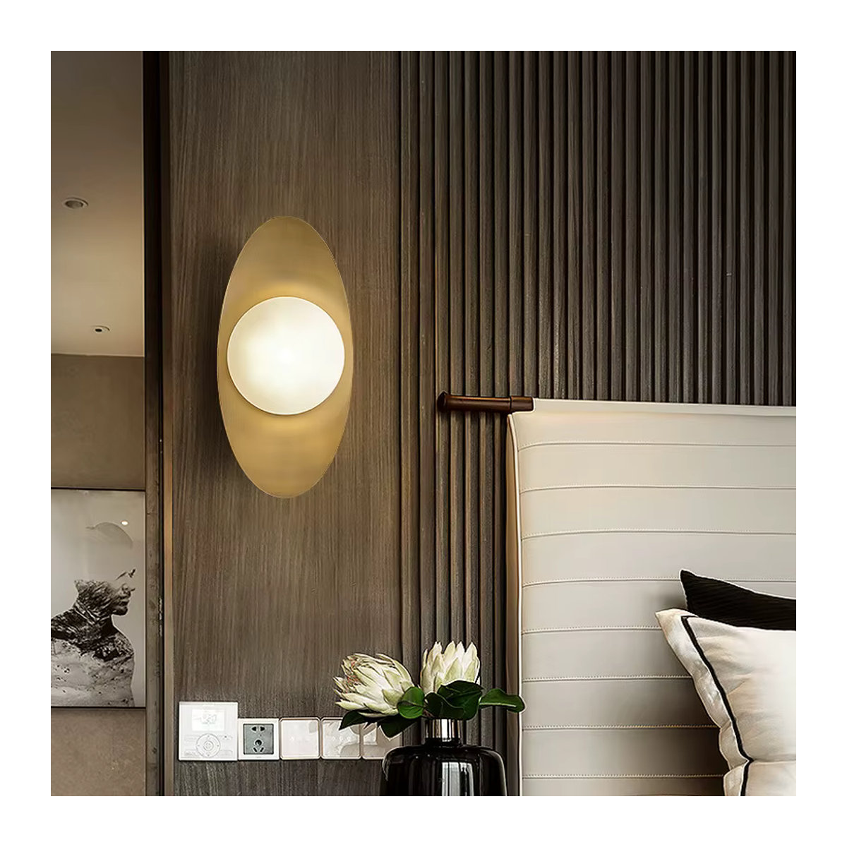 KINLAMS LED Wandlampe im Nordic Design aus Metall in Kupfer - Bild 3
