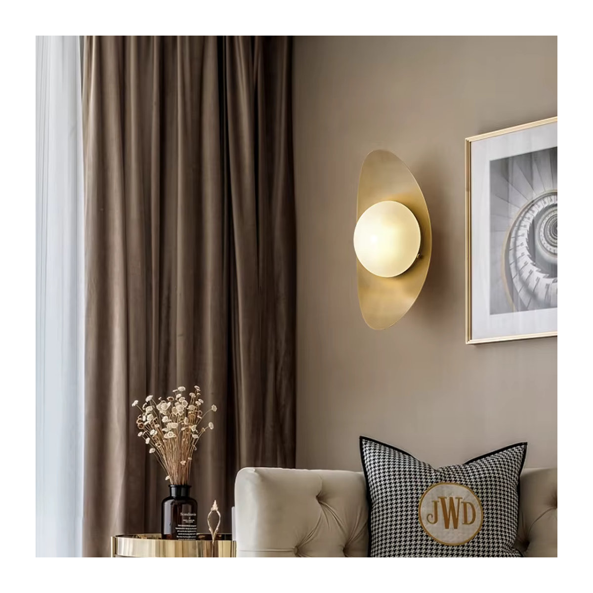 KINLAMS LED Wandlampe im Nordic Design aus Metall in Kupfer - Bild 4