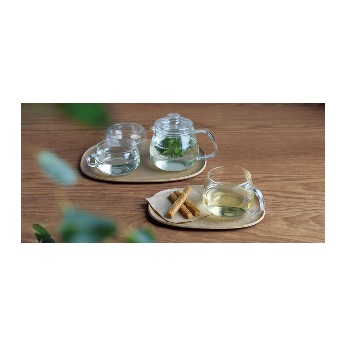 KINTO UNITEA Rutschfestes Tablett Willow aus Holz B: 21,0 cm, T: 14,5 cm - Bild 2