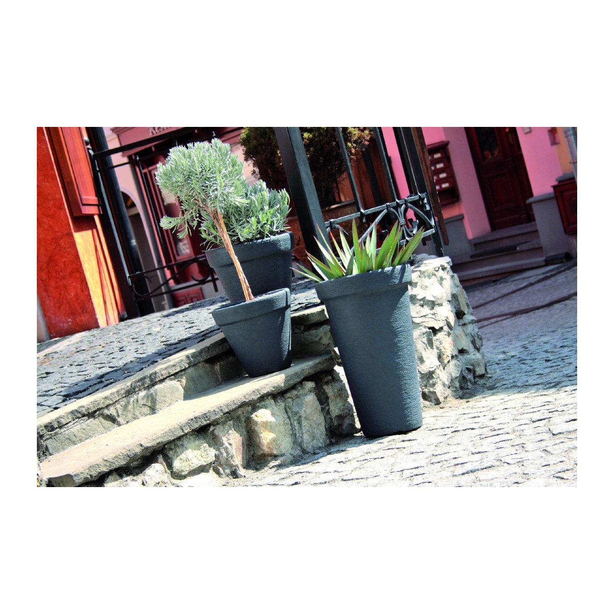 Klassischer runder Blumentopf DBC30 in Terrakotta, Durchmesser: 30 cm, Höhe: 26 cm - Bild 2