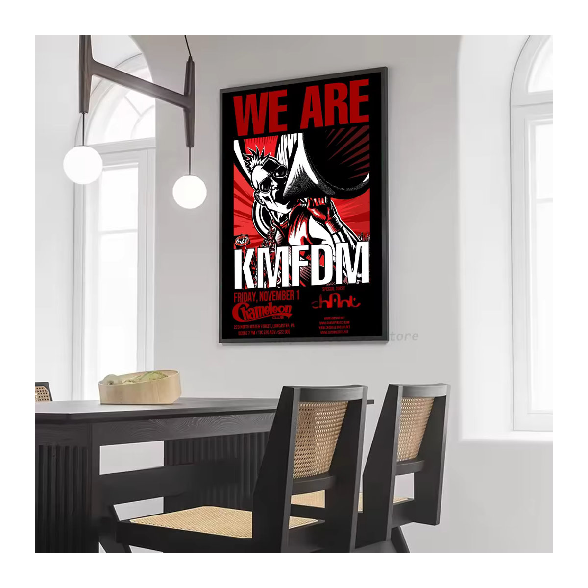 KMFDM Band Poster Selbstklebender Wandaufkleber aus wasserfestem Papier in Mehrfarbig - Bild 6
