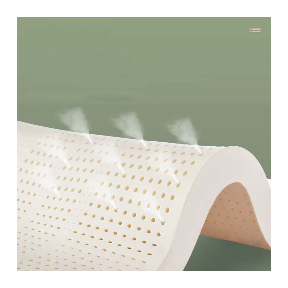 kmikli Luxus Natur-Latex Matratze aus Thailand in Beige B/T/H: 200 x 80 x 25 cm - Bild 2