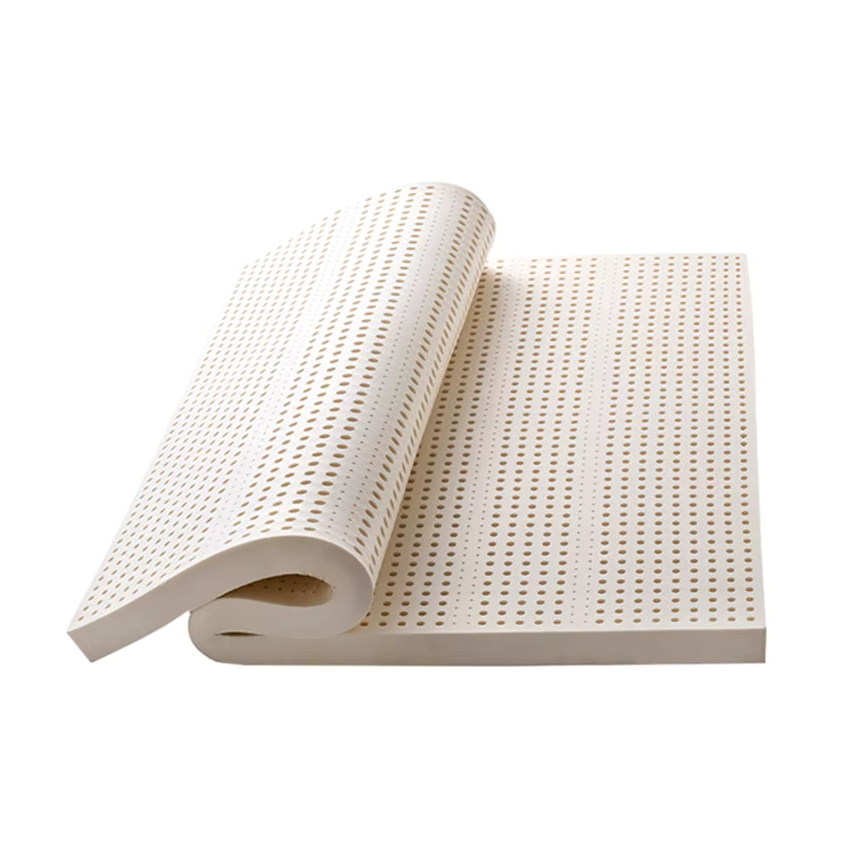 Kmikli Naturlatex Matratze aus 100 % Naturlatex aus Thailand in Beige mit Bezug und langsamer Rückfederung - Bild 6