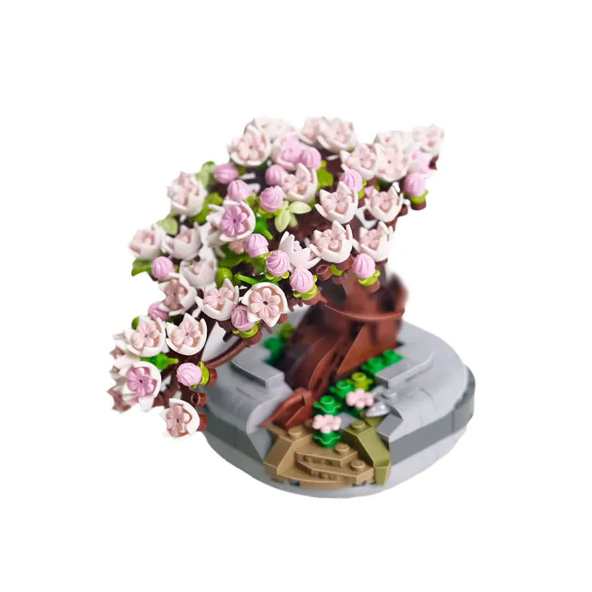 Kmoist Mini-Bausteine Kirsch-Bonsai-Sukkulenten Set mit 426 Teilen, mehrfarbig, florale Dekoration aus Kunststoff - Bild 7