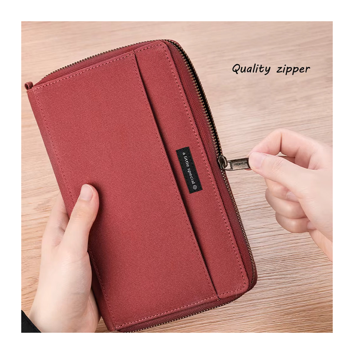 KOKUYO Reise-Etui für Stifte und Dokumente, minimalistisches Design, Braun/Bunt - Bild 4