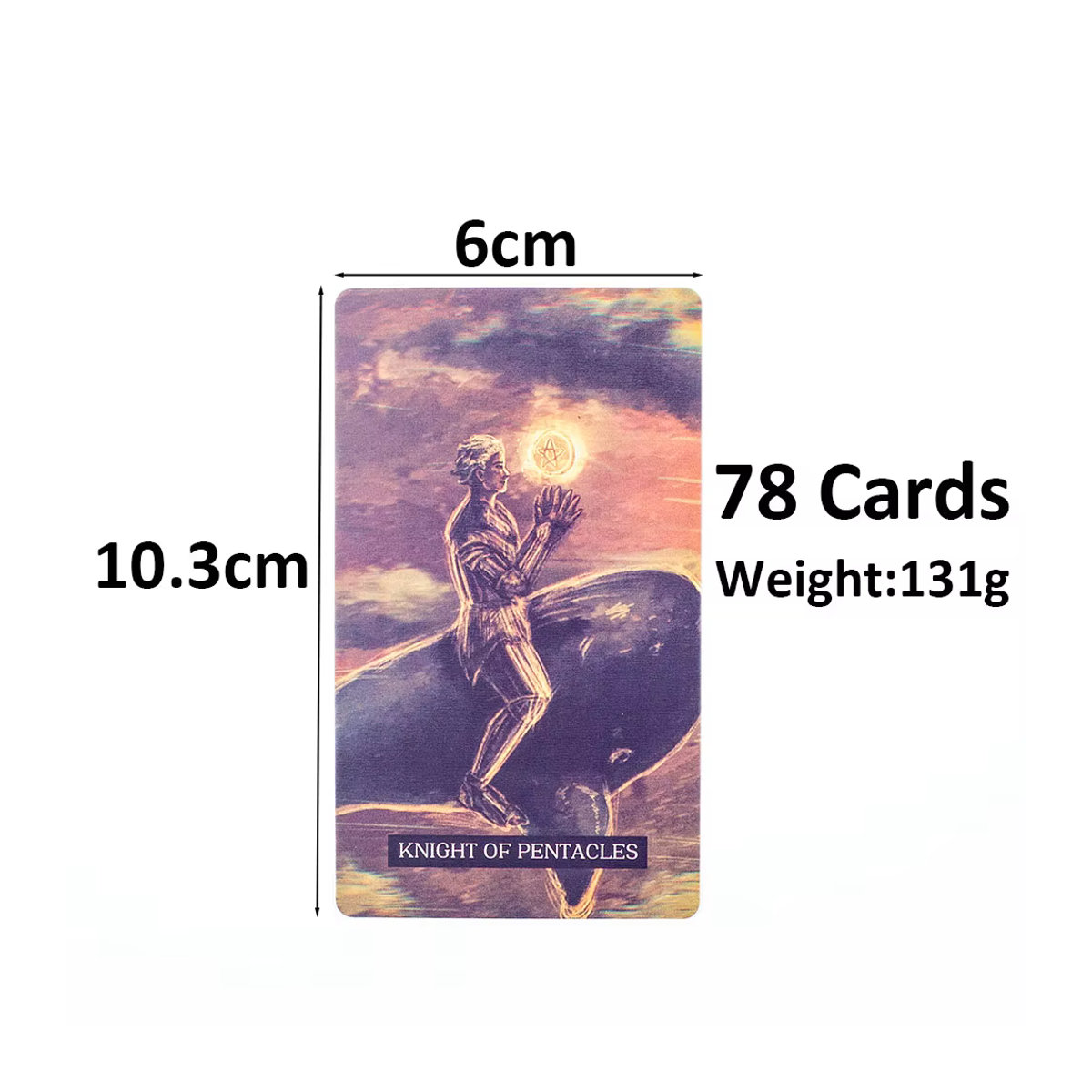 Kon Pon Chak Klum Wan Tarot 78 Kartendeck Wahrsagekarten aus Papier, mehrfarbig, B: 10,3 cm - Bild 5