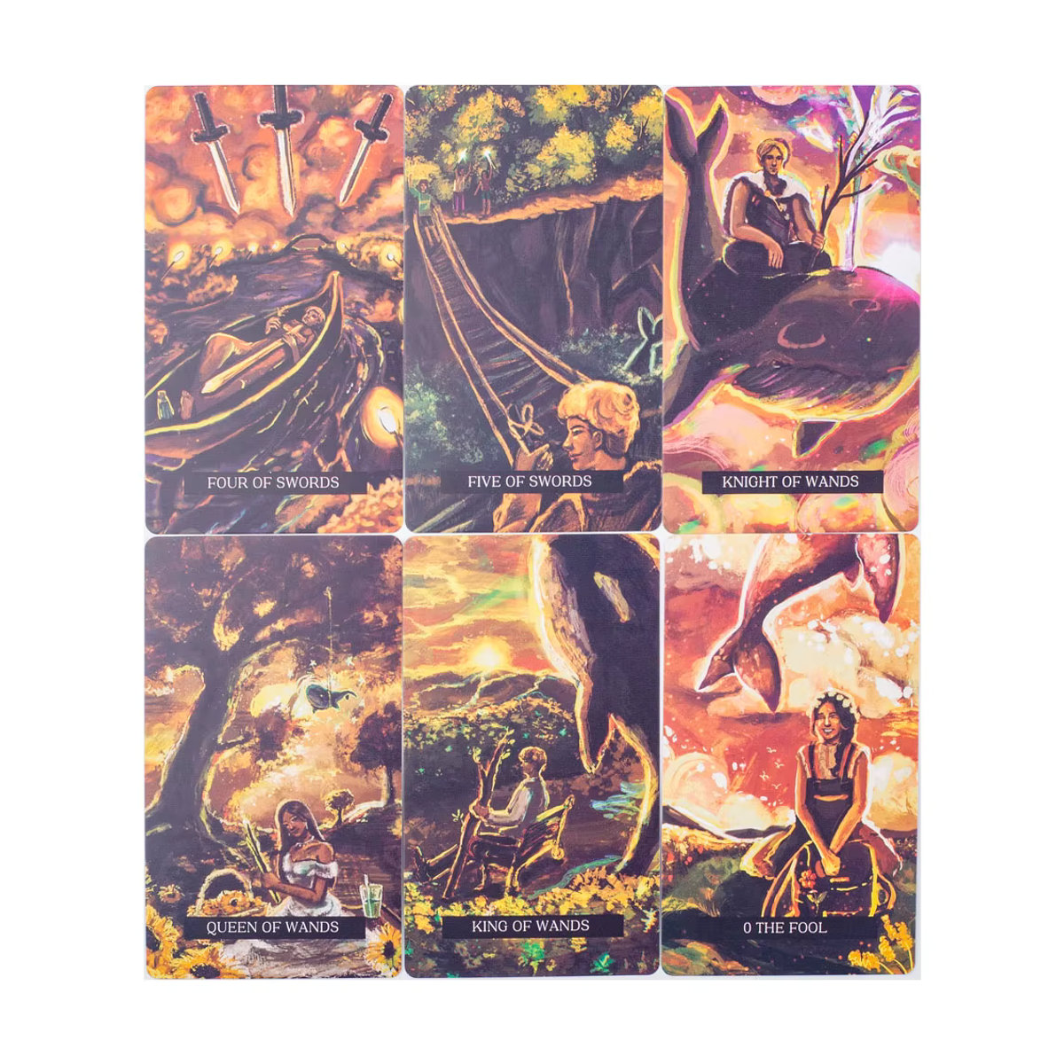 Kon Pon Chak Klum Wan Tarot 78 Kartendeck Wahrsagekarten aus Papier, mehrfarbig, B: 10,3 cm - Bild 6