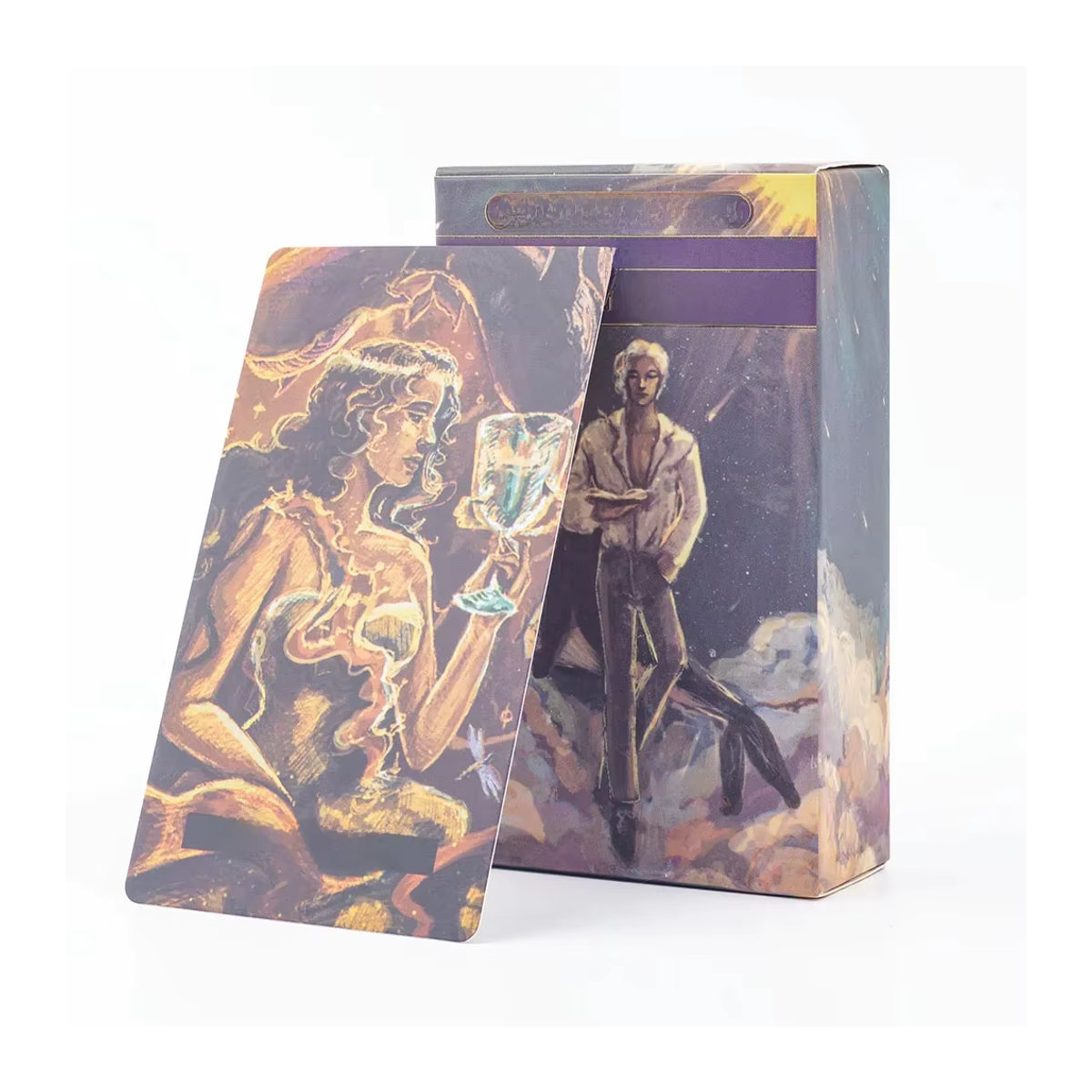 Kon Pon Chak Klum Wan Tarot 78 Kartendeck Wahrsagekarten aus Papier, mehrfarbig, B: 10,3 cm - Bild 7