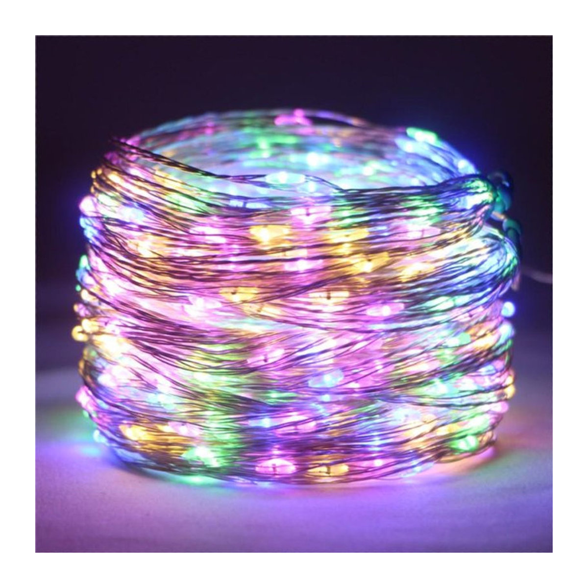 Kongdii LED Kupferdraht Lichterkette mit Fernbedienung, bunt, für Garten, Hochzeit und Weihnachtsbaum - Bild 1