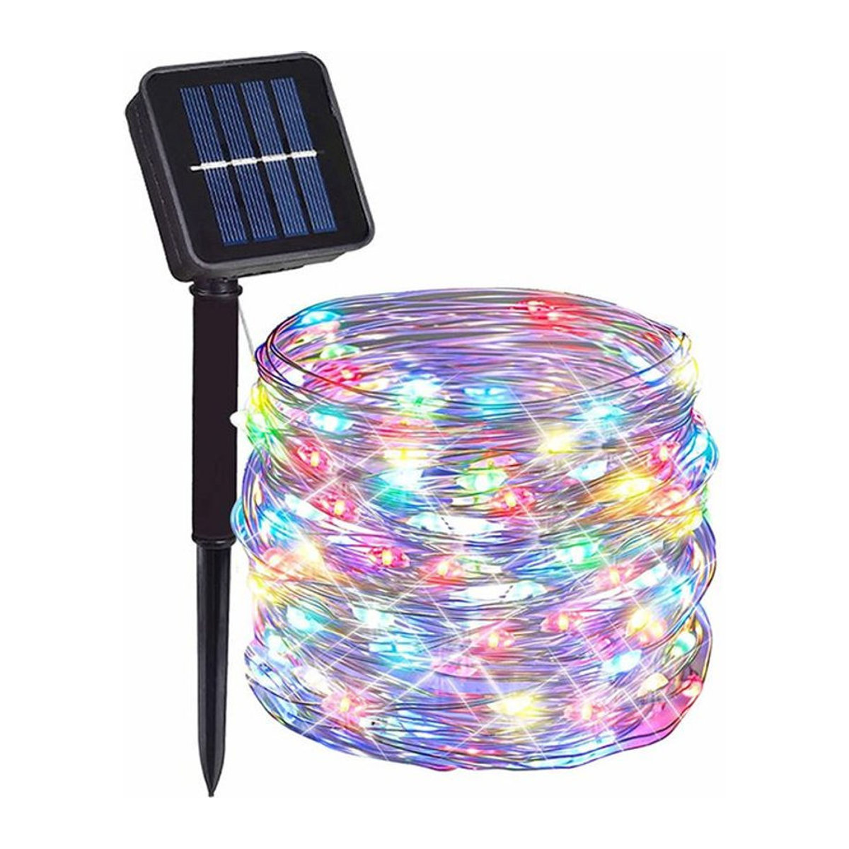 Kongdii Solar LED Lichterkette Wasserdicht Bunte Outdoor Girlande für Garten Terrasse und Party 32m mit 300 LEDs - Bild 1