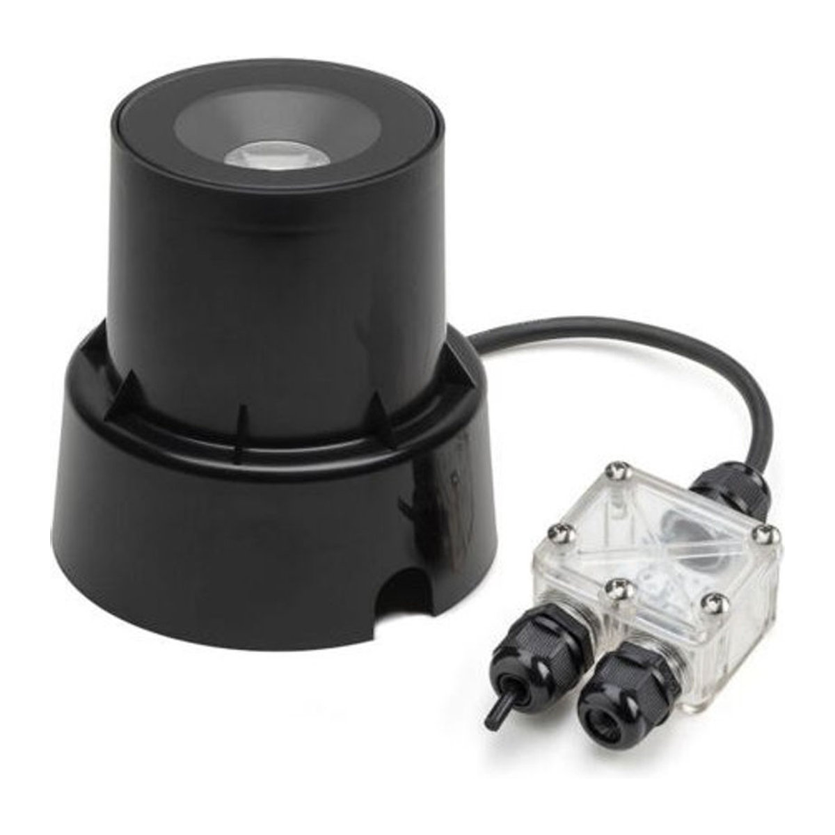 Konstsmide Lighting LED Bodeneinbaustrahler Wegeleuchte in Schwarz mit klarem Glas, IP65, Durchmesser: 9,2 cm - Bild 1