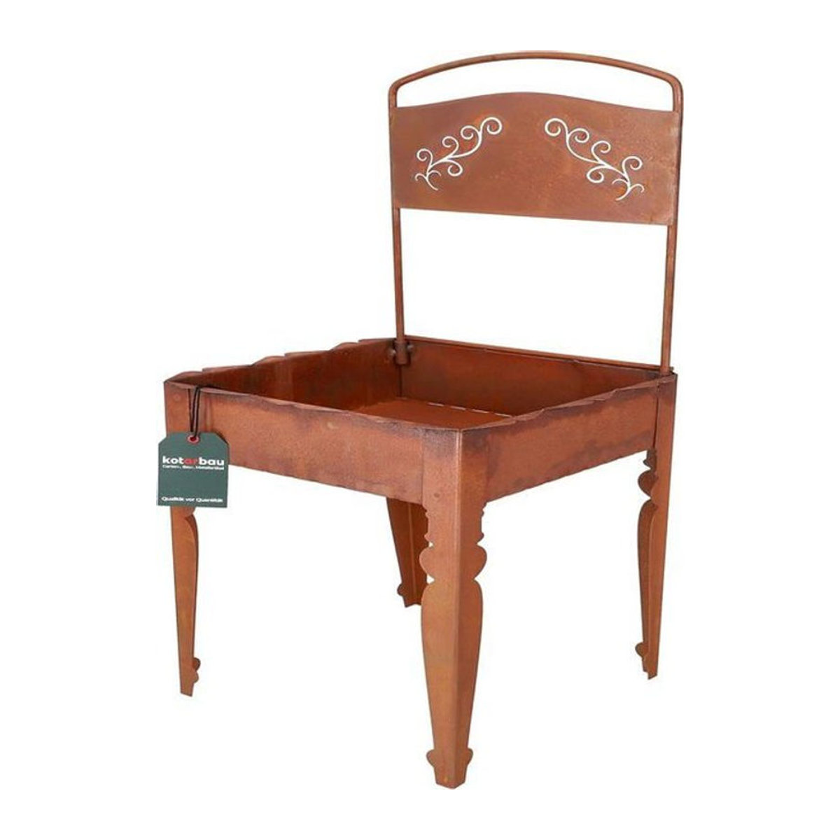 Kotarbau Gartendekoration Chaiselongue aus Edelstahl in klassischem Design, Höhe: 75 cm - Bild 1