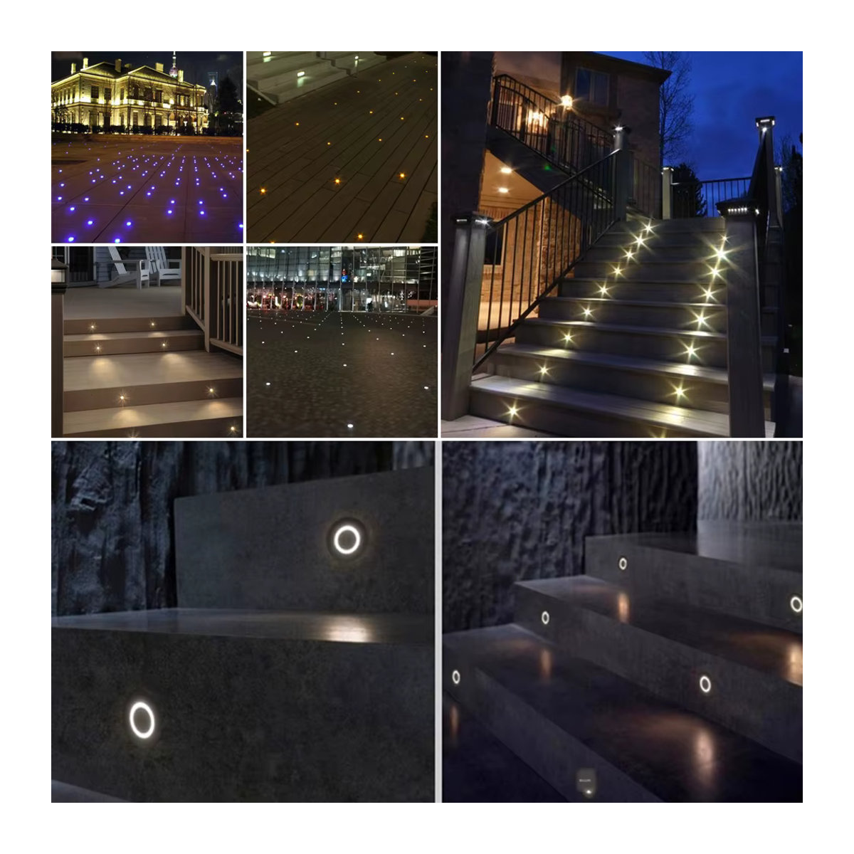 Kpslucerna LED Treppenleuchte IP67 für Innen und Außen, Wandleuchte in Edelstahl Weiß mit kaltweißem Licht - Bild 1