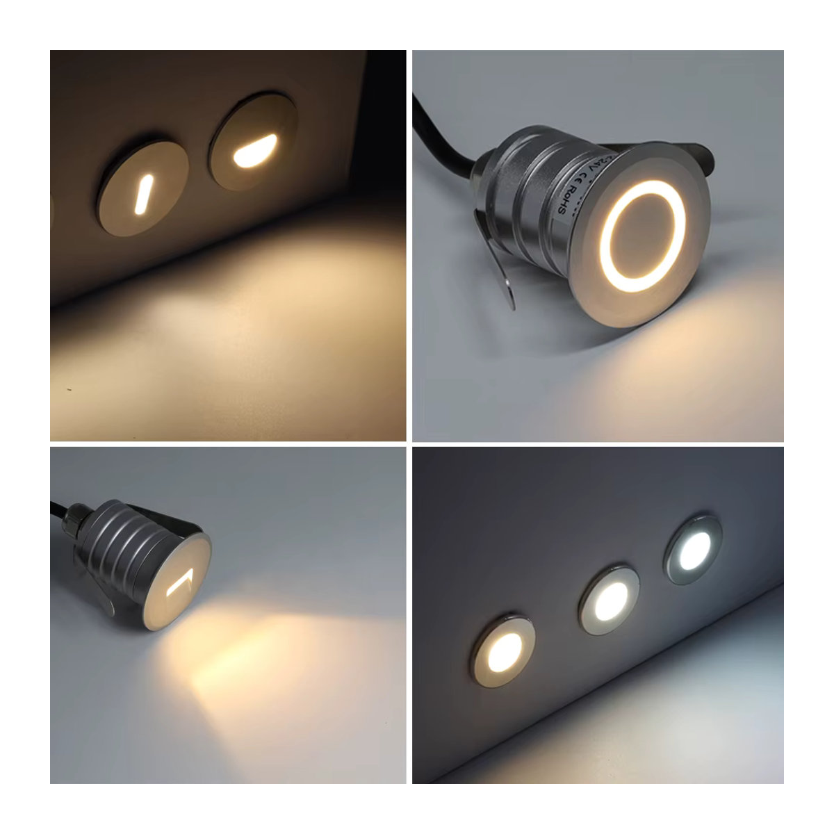 Kpslucerna LED Treppenleuchte IP67 für Innen und Außen, Wandleuchte in Edelstahl Weiß mit kaltweißem Licht - Bild 2
