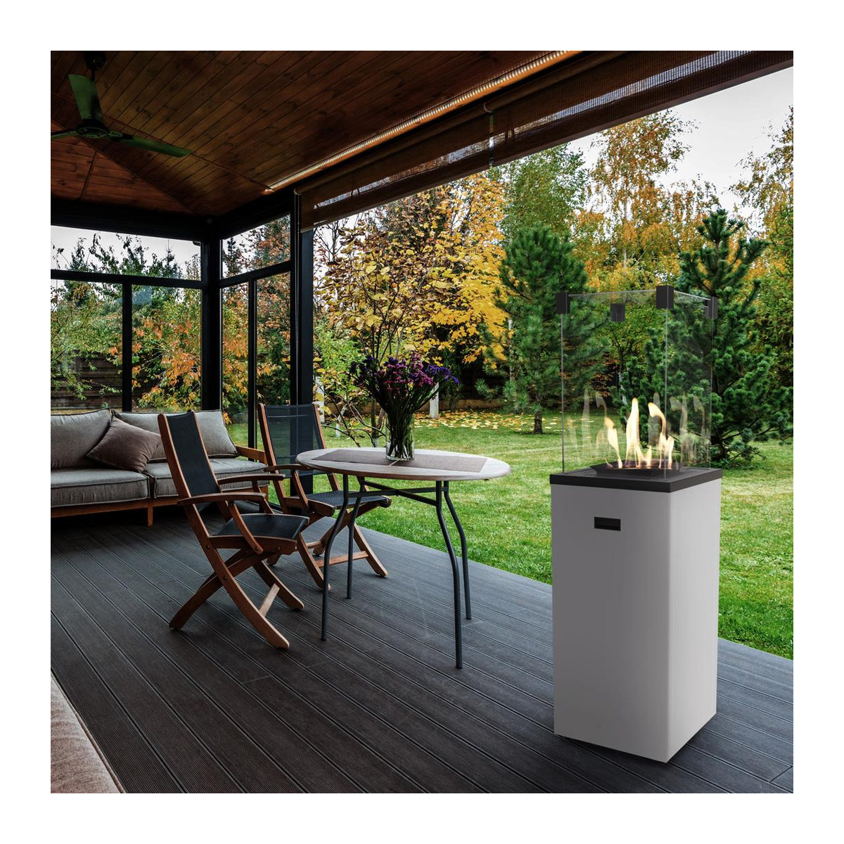 Kratki Patio Slim Steel Gasheizer Schwarz 8,2 kW - Bild 2