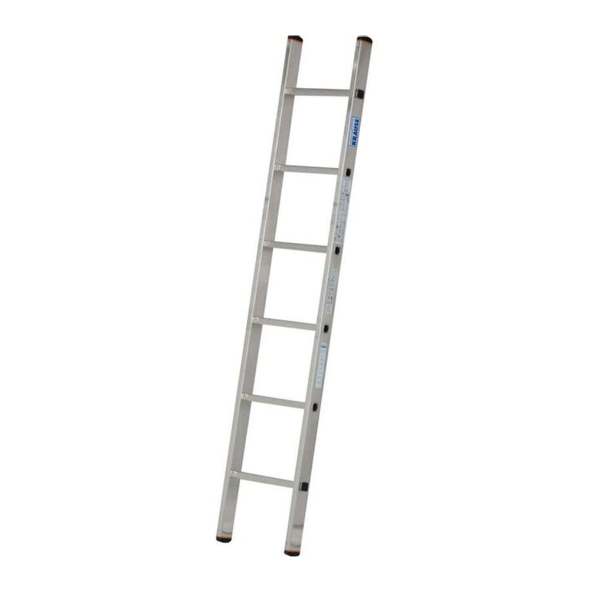 Krause Sibilo Anlegeleiter aus Aluminium in Silber, 6 Sprossen, B: 36 cm, T: 6 cm, H: 185 cm - Bild 1