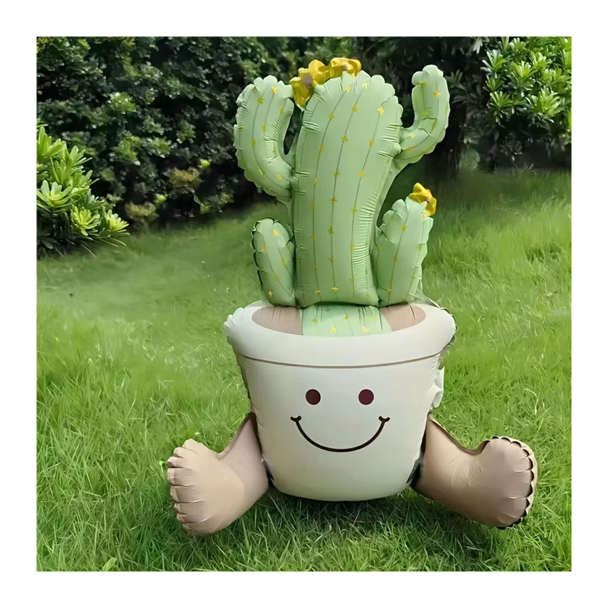 Kreative Ballon-Dekoration Kaktus und Tulpe als Topfpflanze für deine Geburtstagsfeier, 55,88 cm - Bild 2