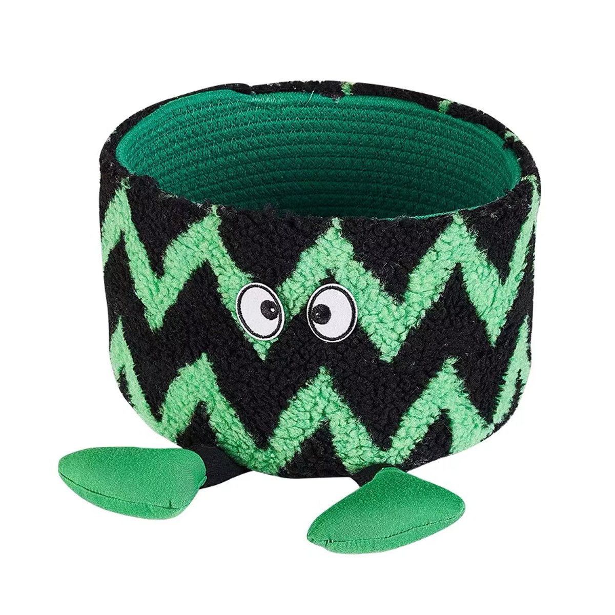 Kreativer Monster Seil Aufbewahrungskorb in Wassermelone Grün für deinen Schreibtisch - Bild 3