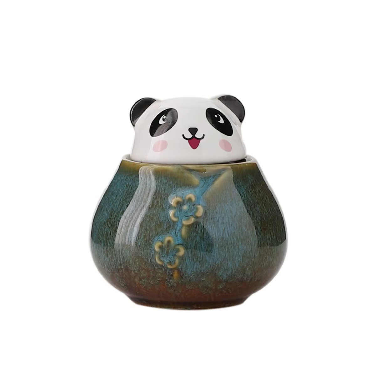 Kreativer Teebehälter aus Keramik in Panda-Design, dekoratives Tischornament für dein Wohnzimmer - Bild 3