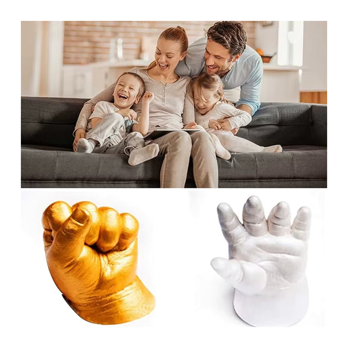 Kreatives 3D-Klon-Pulver für Hand- und Fußabdruck-Souvenirs von deinem Baby - Bild 4