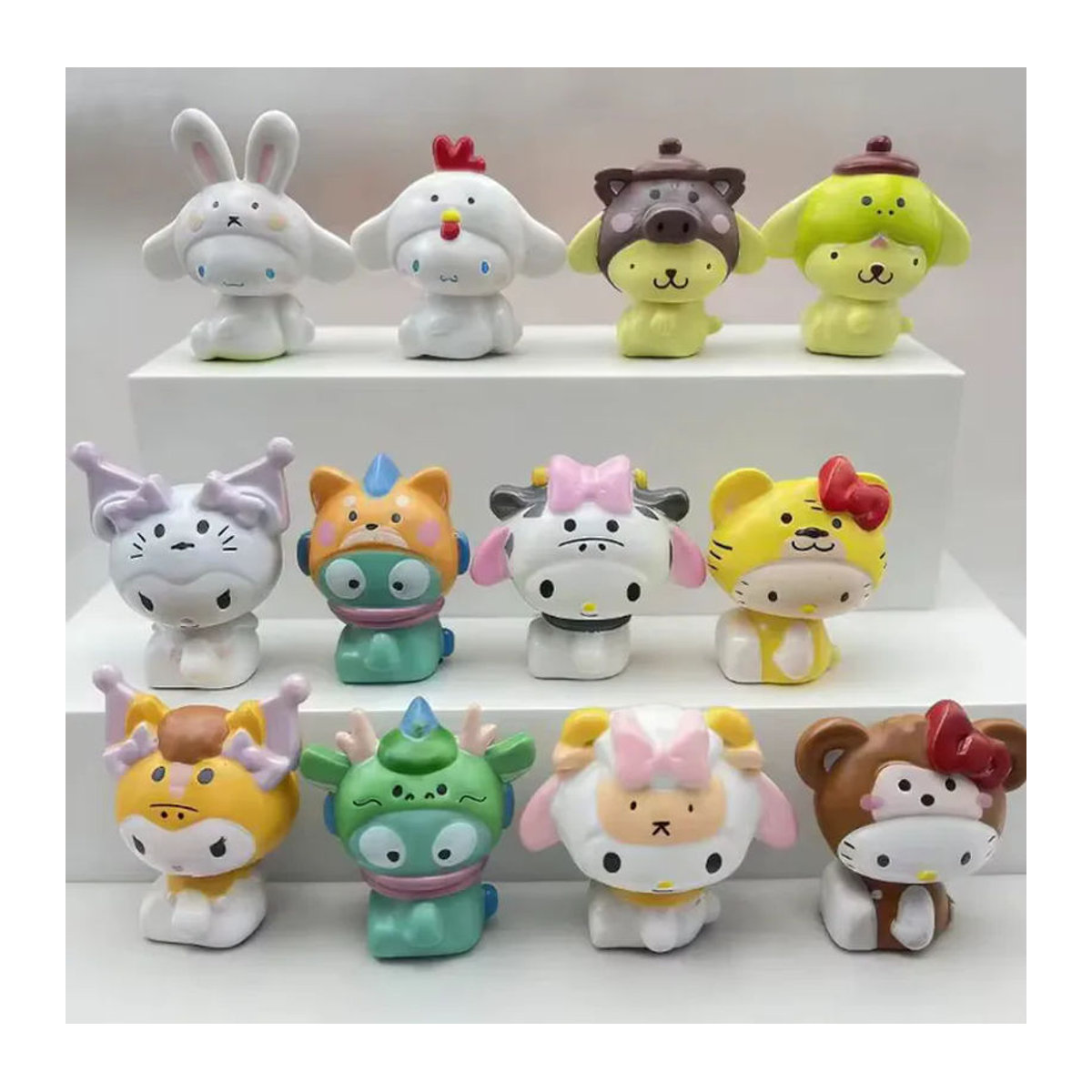 KT Cat Zodiac Talisman Serie Blindbox-Figur als mehrfarbiges Ornament aus Kunststoff - Bild 4