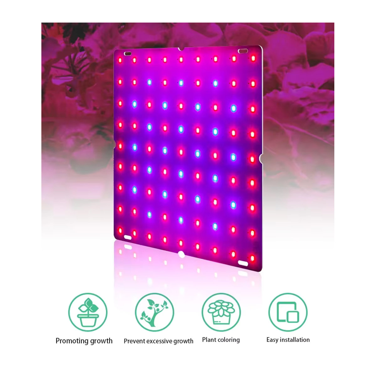 KUALOOL LED-Pflanzenwachstumslicht mit 169 LEDs, Vollspektrum-Wachstumslampe für Hydrokultur, Gemüse und Blumen, minimalistisches Design für den Innenbereich - Bild 3