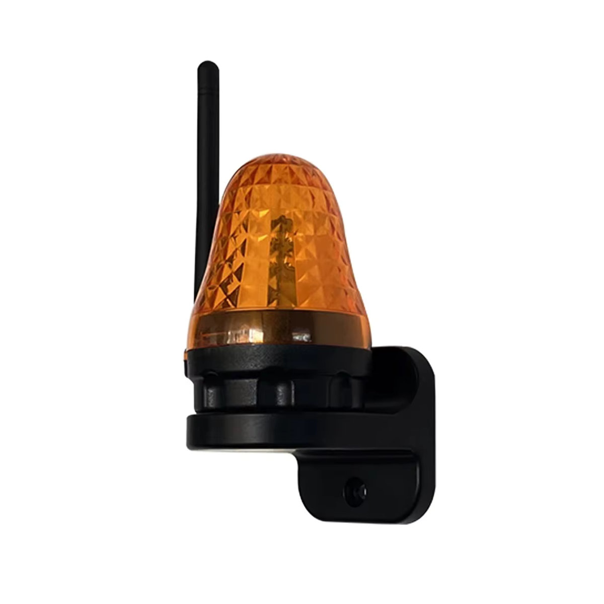 KUANGZIPENG LED Außen-Warnleuchte Orange mit Wandhalterung für 12V 24V 220V als Blitzlicht-Alarm ohne Ton - Bild 6