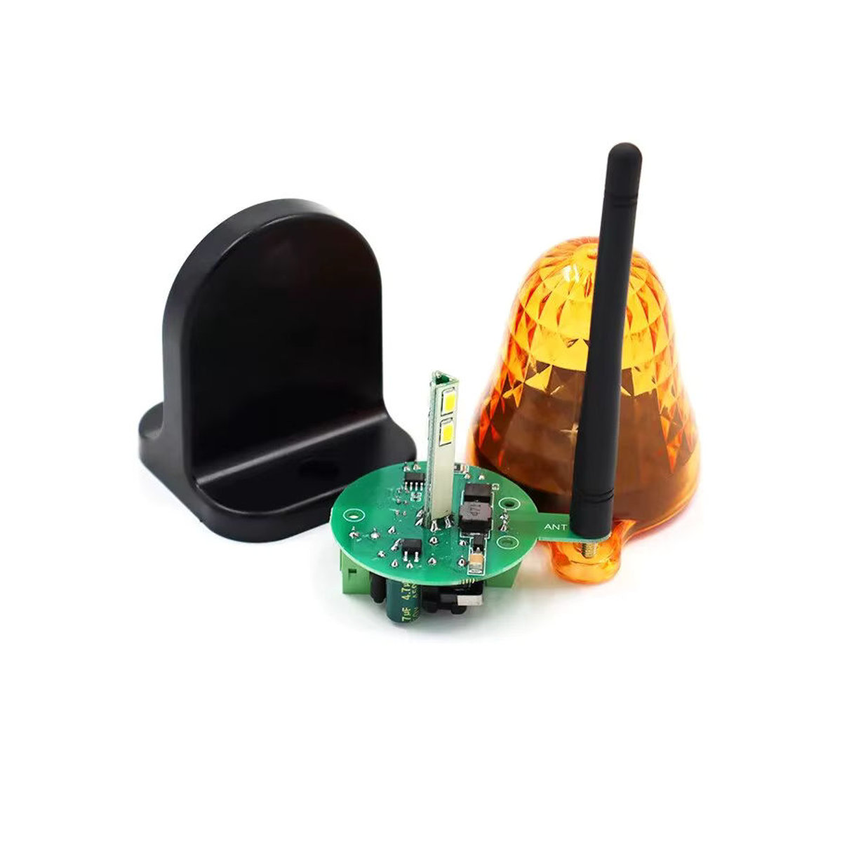 KUANGZIPENG Universal LED Signal-Warnleuchte mit Wandhalterung für 12V 24V 220V als Blitzlicht und Alarmleuchte für Toröffner - Bild 6