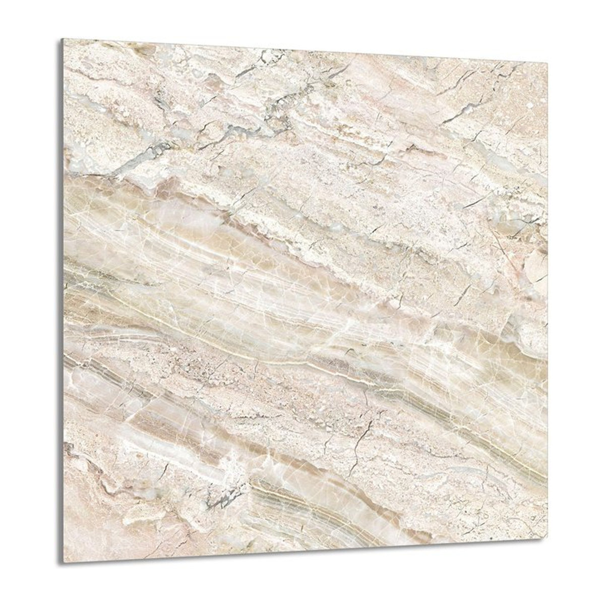 Küchenrückwand aus Glas in Marmor-Optik, B: 60 cm, H: 65 cm - Bild 1
