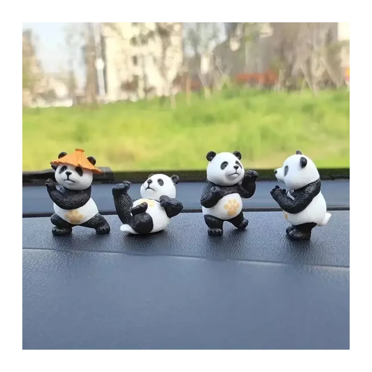 Kung Fu Panda Mikro-Landschaft Dekoration für die Auto-Konsole oder den Schreibtisch - Bild 1