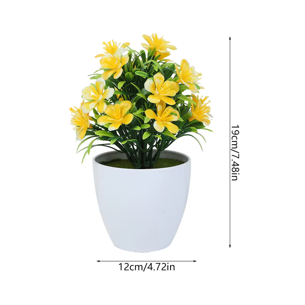 Künstliche Bonsai Topfpflanze von ZQNYCY als dekorativer kleiner Baum für dein Zuhause, Büro oder für Hochzeiten - Bild 2