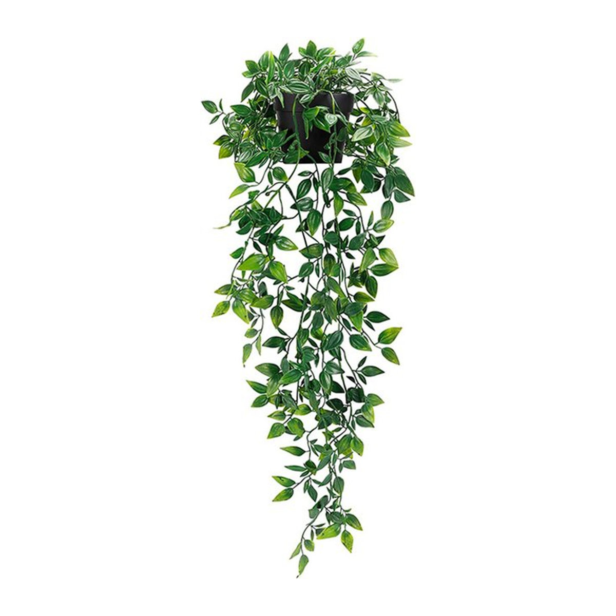 Künstliche Efeu-Pflanze in Grün mit Topf als hängende Dekoration aus Kunststoff für Zuhause und Garten - Bild 1