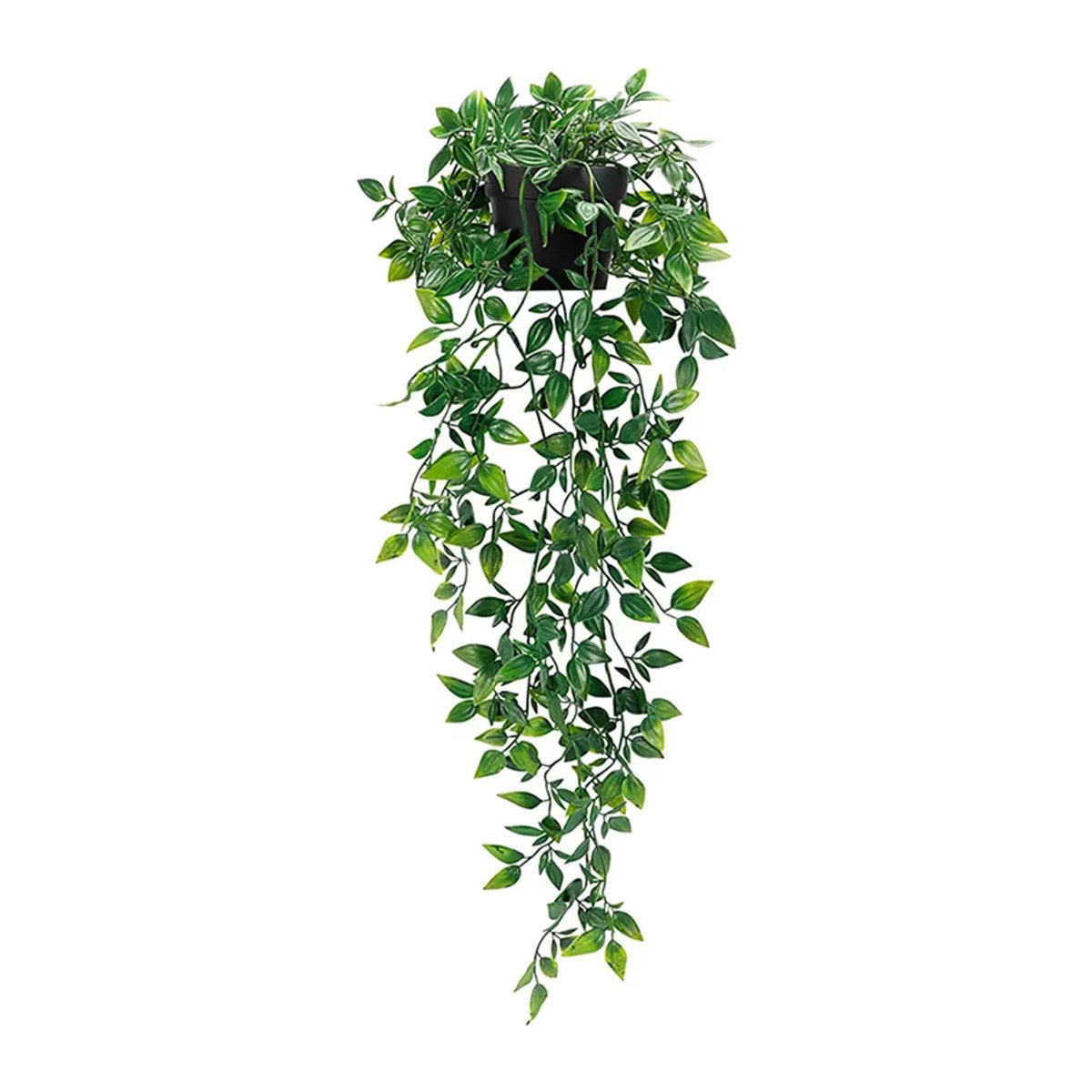 Künstliche Efeu-Pflanze in Grün mit Topf als hängende Dekoration aus Kunststoff für Zuhause und Garten - Bild 7