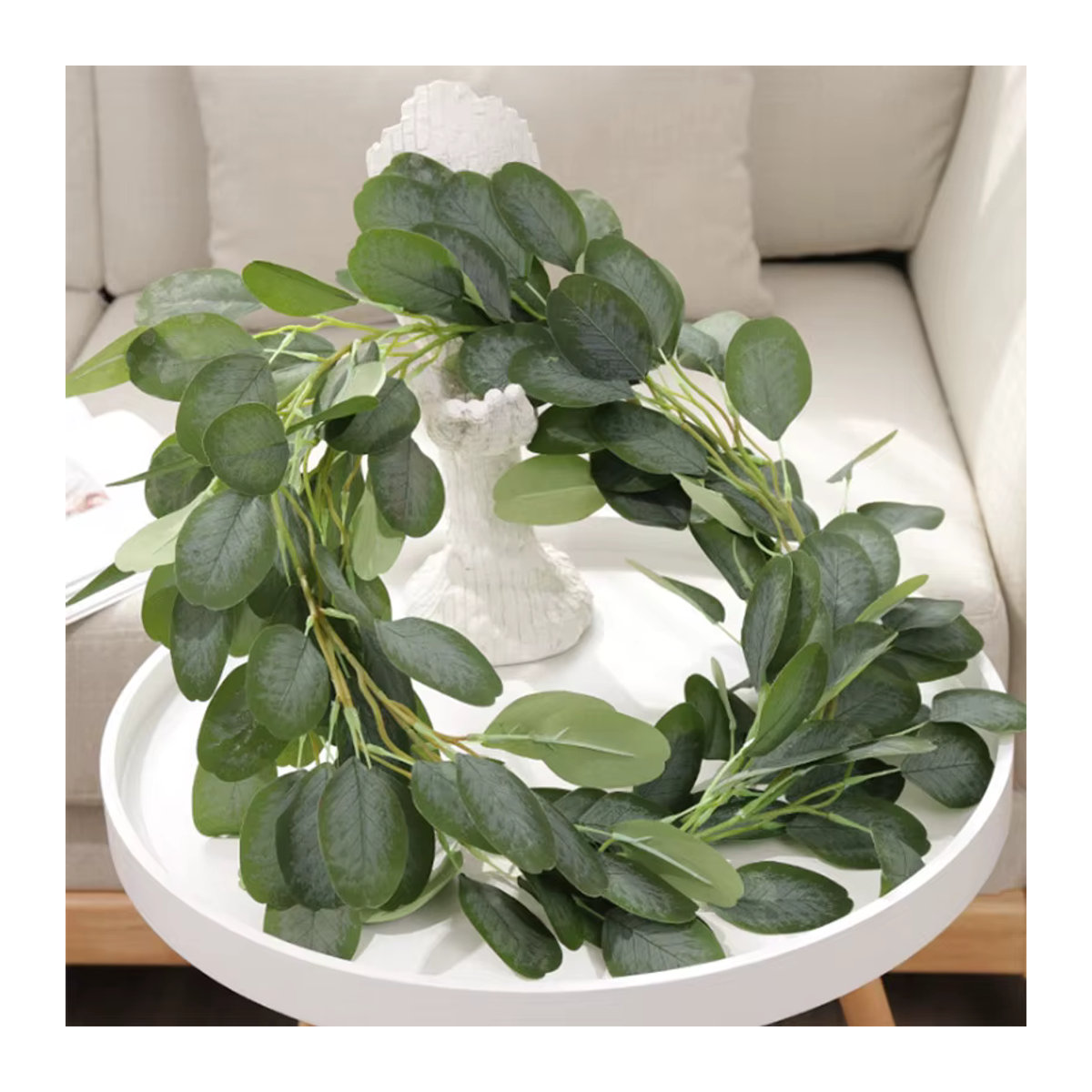 Künstliche Eukalyptus-Girlande von joy-enlife in Grün zur Dekoration für Hochzeit, Garten und Haus - Bild 5