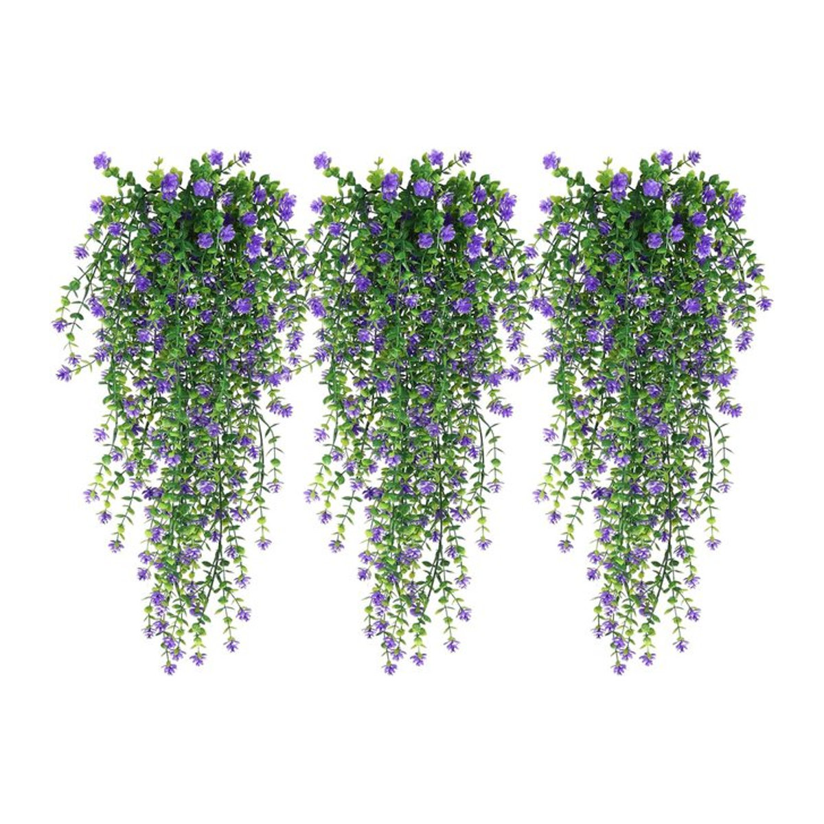 Künstliche Eukalyptus- und Kamelienpflanze aus Kunststoff mit UV-Schutz für Garten, Haus und Dekorationen - Bild 1