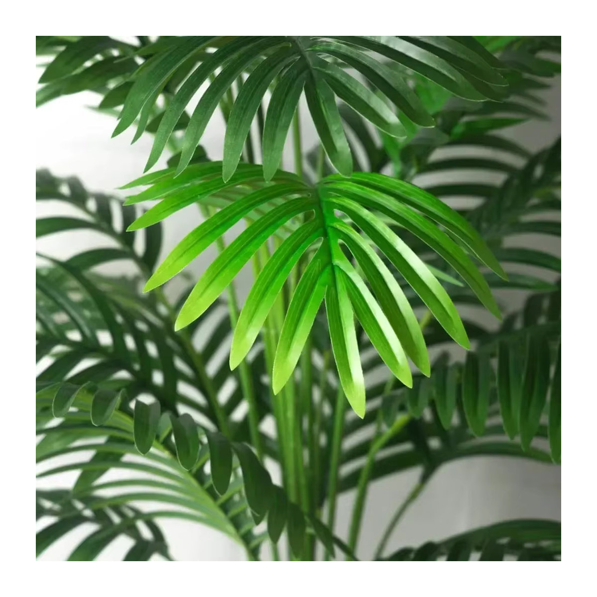 Künstliche Palme von Kmitang in Grün als dekorative Topfpflanze für Haus und Garten - Bild 3